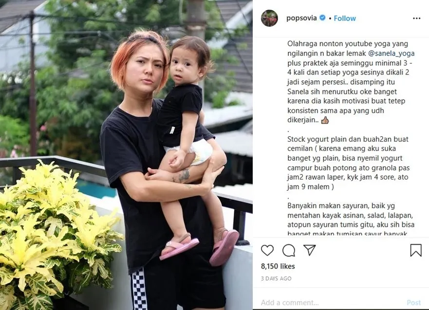 Berhasil Turunkan Berat Badan 25 Kg Pasca Melahirkan, Poppy Sovia Beberkan Rahasianya 4