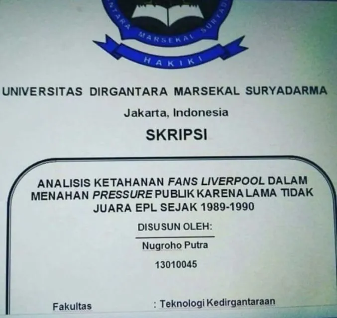 11 Judul Skripsi yang Punya Efek Kejut buat Dosen. Gimana Ekspresinya Saat Mahasiswa Konsul, ya? 15