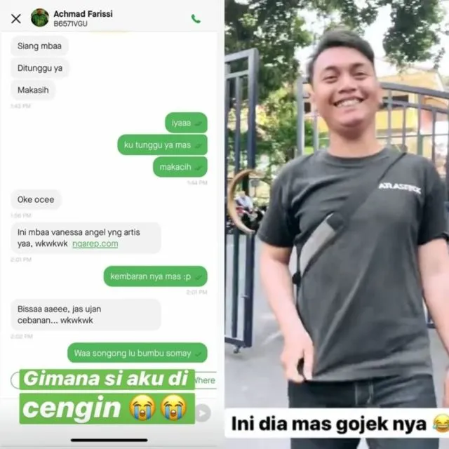 12 Potret Driver Ojol Saat Dapat Orderan dari Artis. Kejutan Kecil Begini Aja Bikin Semringah, ya! 15