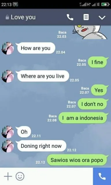 Potret Kocak Orang Kelewat Percaya Diri Chatting Pakai Bahasa Inggris. Namanya juga Belajar~ 19