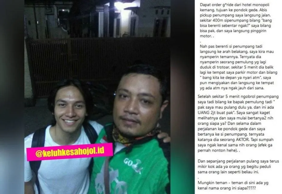 12 Potret Driver Ojol Saat Dapat Orderan dari Artis. Kejutan Kecil Begini Aja Bikin Semringah, ya! 23