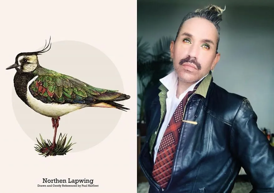 Pria Ini Mendadak Viral Karena Berdandan Mirip Seperti Burung-Burung di Lukisannya. Keren! 11
