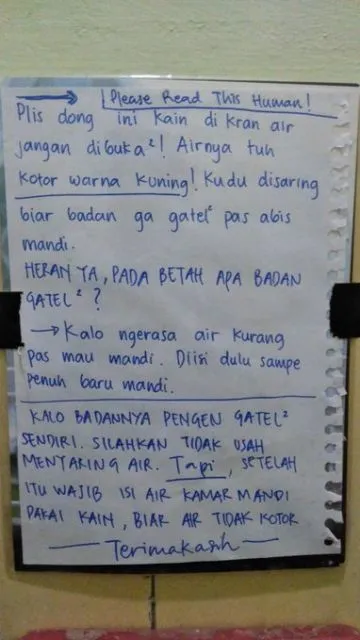 Kerasnya Kehidupan Kos Cewek Tergambar dalam 11 Tempelan Dinding ini. Senggol Bacok! 14