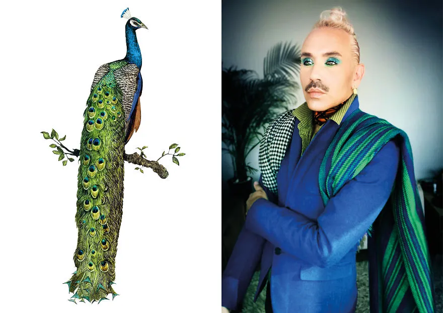 Pria Ini Mendadak Viral Karena Berdandan Mirip Seperti Burung-Burung di Lukisannya. Keren! 17