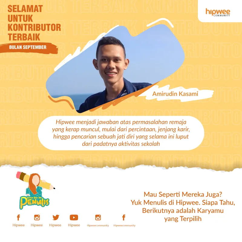 Kenalan sama Kontributor Terbaik Hipwee September 2020. Ssst, Ada Bocoran Soal Menulis dari Mereka juga! 5