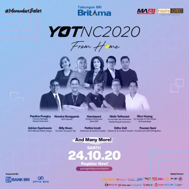 Yuk, Ikutan Young On Top National Conference 2020 from Home. Meski di Rumah, Kita Bisa #MenembusBatas 2