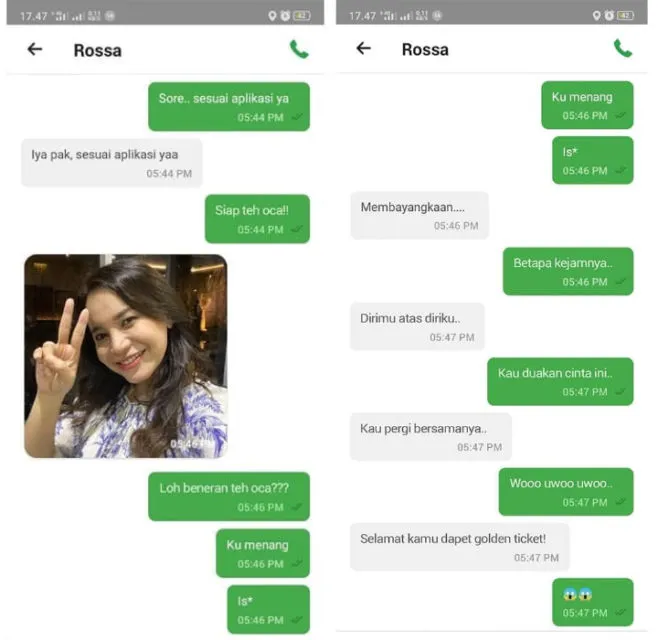 Beruntung Dapat Order dari Rossa, Driver Ojol ini Akhirnya Duet Nyanyi dan Diberi Golden Ticket 4