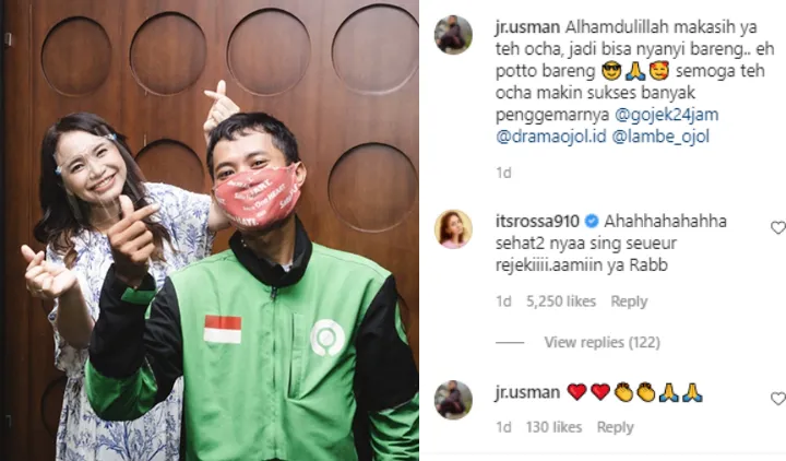 Beruntung Dapat Order dari Rossa, Driver Ojol ini Akhirnya Duet Nyanyi dan Diberi Golden Ticket 5
