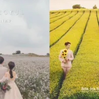 8 Ide Pre-wedding ala Korea di Alam Terbuka. Romantisnya Berpose Cantik di Taman Bunga!