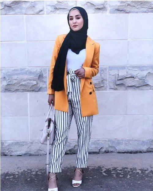 8 Potret Hijabers dengan Kulot Bertali; Simpel, Elegan tapi Tetap Memesona 12