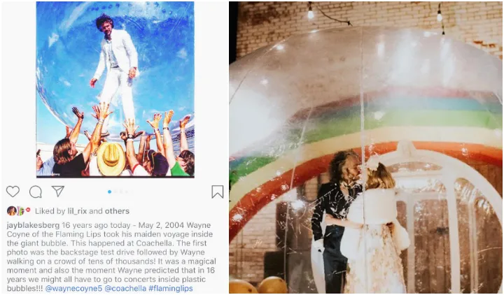 Uniknya Konser Musik Saat Pandemi, Pemain Band dan Penonton Terpisah dalam Gelembung Plastik 4