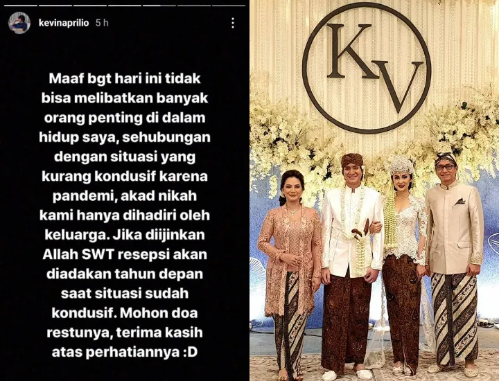Sah! Kevin Aprilio Menikah dengan Vicy Melanie, Dapat Ucapan Selamat dari Presiden 5