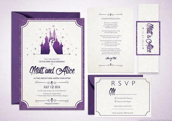 9 Ide Undangan ala Dongeng Disney yang Elegan dan Berkelas. Romantis ala Impian Masa Kecil Dulu 16