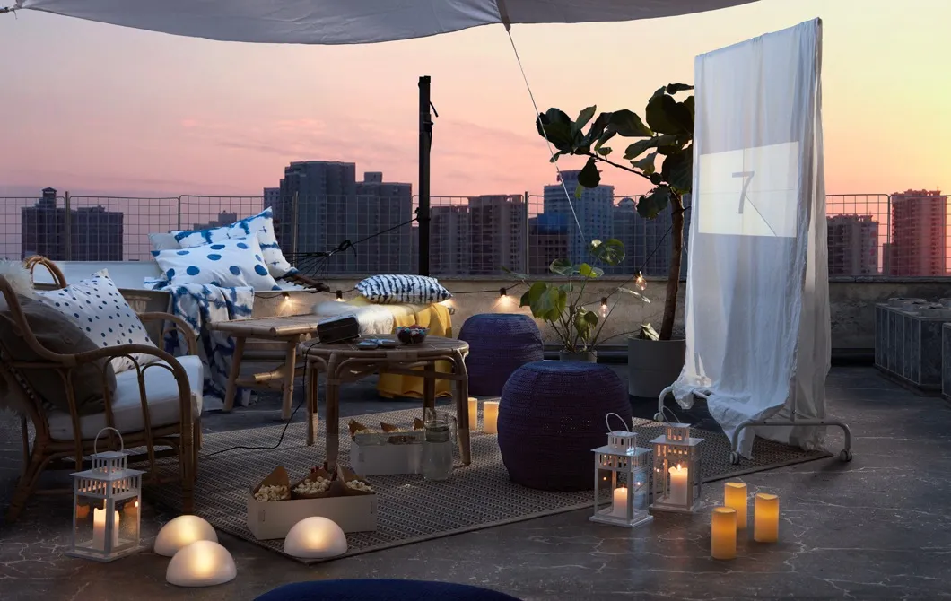 Inspirasi Penataan Rooftop Jadi Tempat Nobar. Cozy dan Dijamin Nyaman