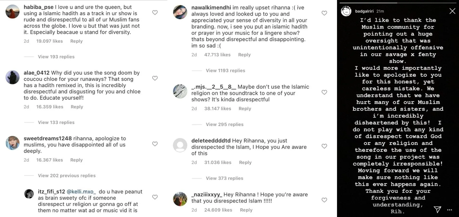 Tak Tahu Backsound Fashion Show Fenty Berisi Hadis, Rihanna Minta Maaf pada Umat Muslim Dunia 2
