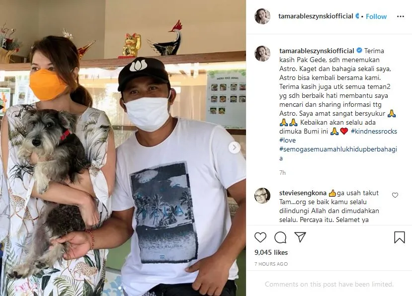The Power of Social Media! Tamara Bleszynski Kembali Dipertemukan dengan Anjingnya yang Hilang 4