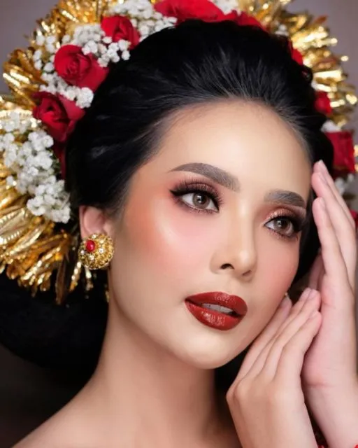 7 Inspirasi Make-up Pernikahan dengan Pilihan Warna Bibir yang Bold dan Berani. Cakep! 8
