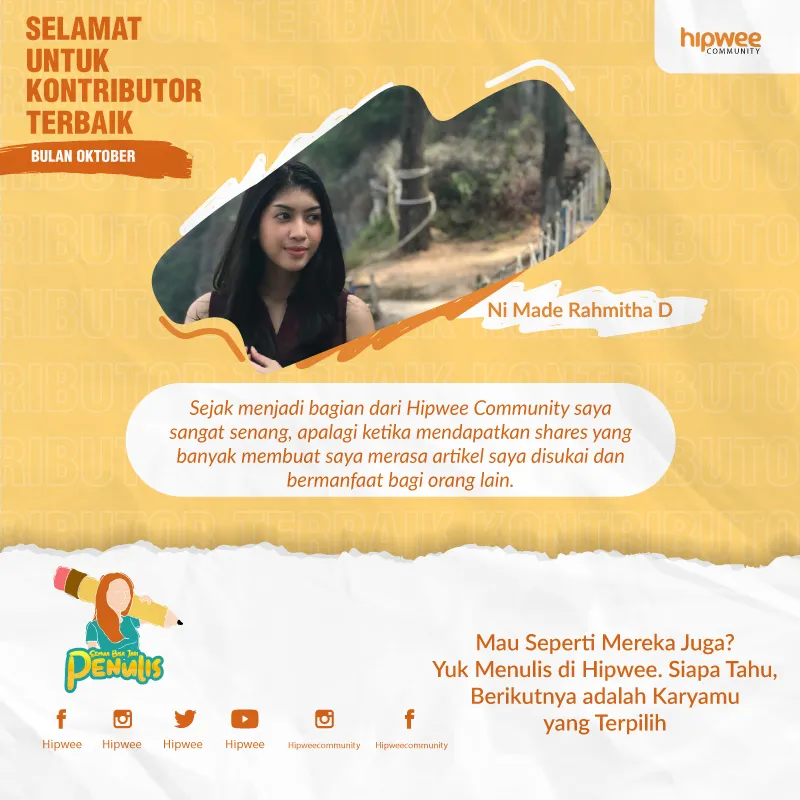Ini Dia Kontributor Terbaik Oktober 2020. Ada Namamu Nggak di Sini? 4