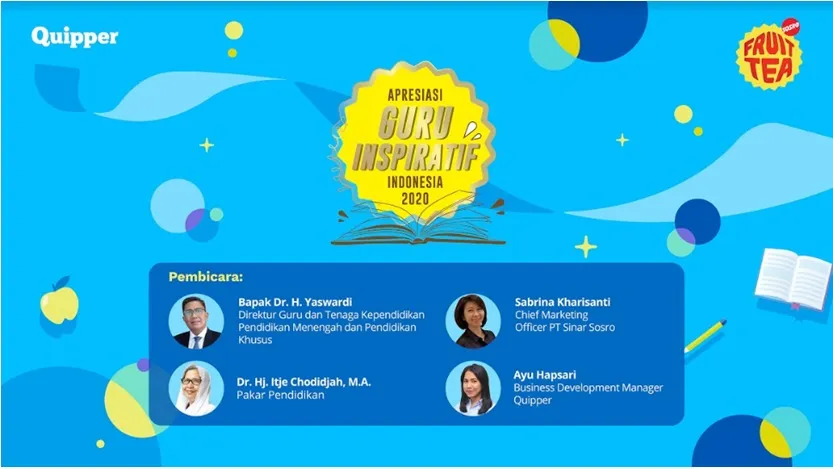 Quipper dan Fruit Tea Sosro Akan Gelar Kegiatan 'Apresiasi Guru Inspiratif Indonesia 2020/2021' 3