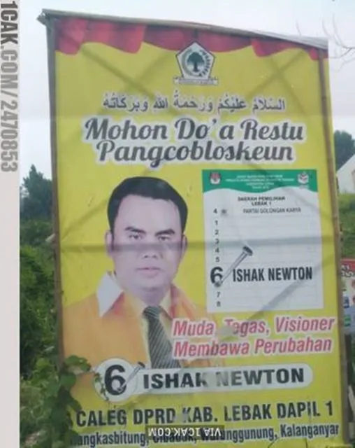 Tanpa Bermaksud Promo, 11 Nama Caleg ini Benar-Benar Kocak. Siasat Menarik Perhatian nih Pasti~ 17
