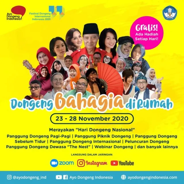 Festival Dongeng Internasional Indonesia 2020: Dongeng Bahagia di Rumah! 1