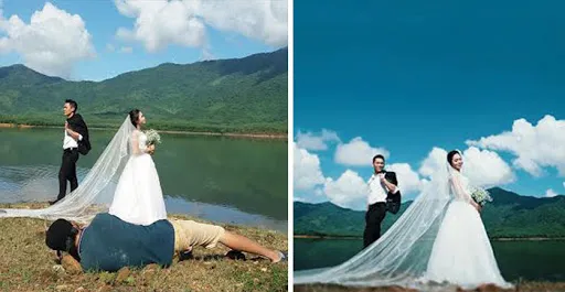 10 Potret Perjuangan Gigih Para Fotografer Pre-wedding. Rela Jungkir Balik Demi Hasil Terbaik! 14