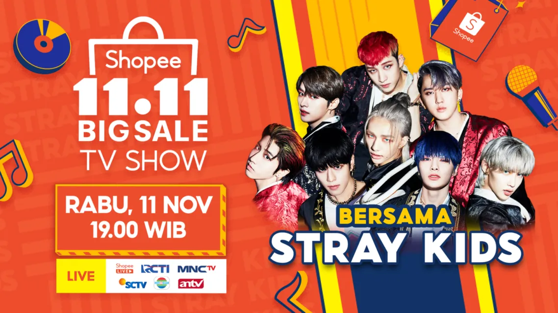 Stray Kids Bakal Tampil di TV Show Shopee 11.11 Big Sale. Fans Bang Chan dkk Harap Merapat! 6