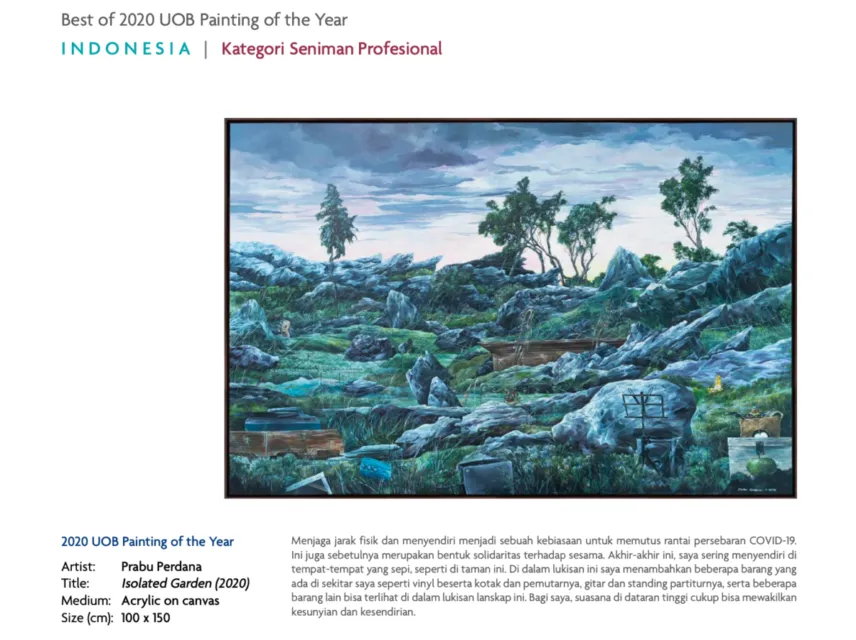 Bank UOB Umumkan Perupa Pemenang 'UOB Painting of The Year 2020'. Lukisannya Apik-Apik! 5