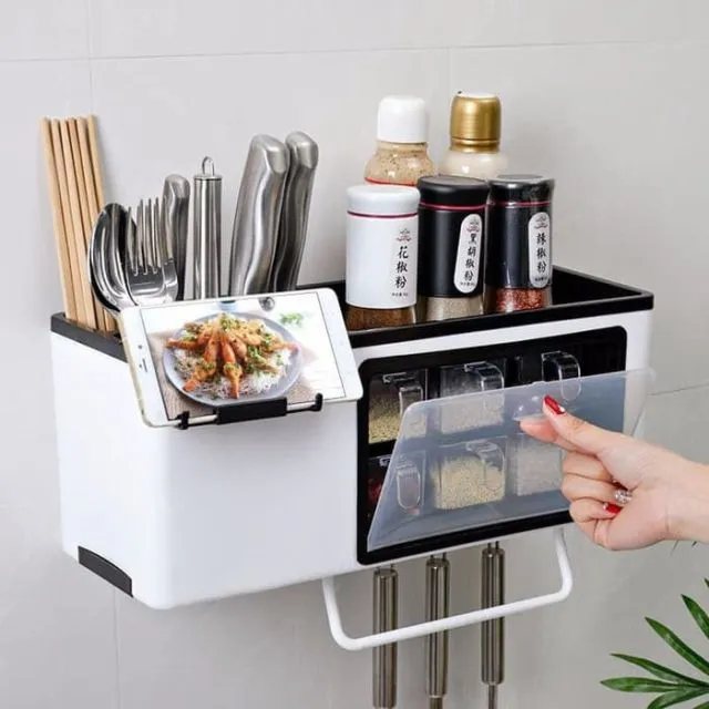 8 Ide Rak Bumbu Dapur yang Dipasang di Dinding. Modelnya Nyentrik dan Nggak Menuh-menuhin 13
