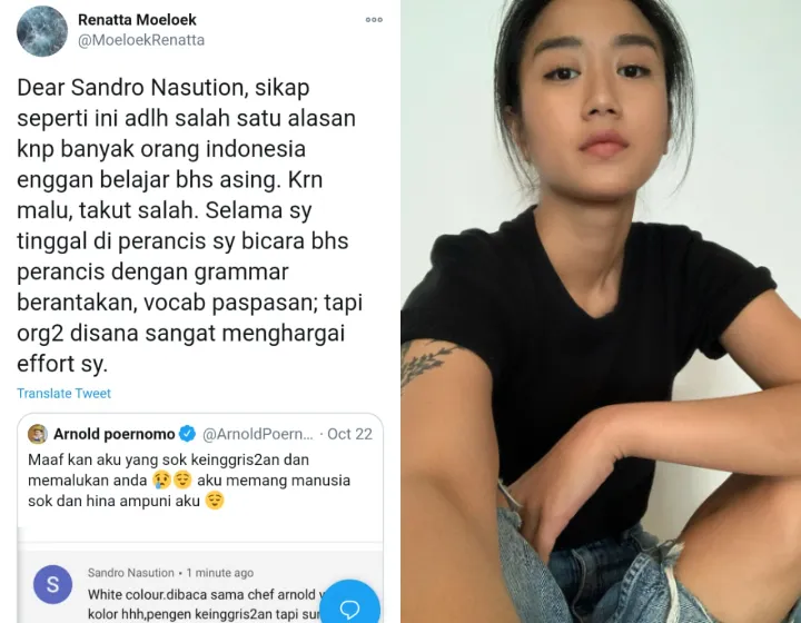 Chef Arnold Dikritik Gara-Gara Salah Ngomong Bahasa Inggris, Chef Renatta Bela dengan Pengalamannya 5