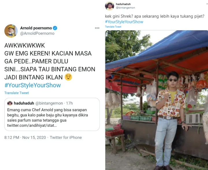 Makan Bubur dengan Tampilan Stylish, Chef Arnold Berhasil Tantang Bintang Emon Lakukan Hal Serupa 3