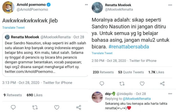 Chef Arnold Dikritik Gara-Gara Salah Ngomong Bahasa Inggris, Chef Renatta Bela dengan Pengalamannya 6