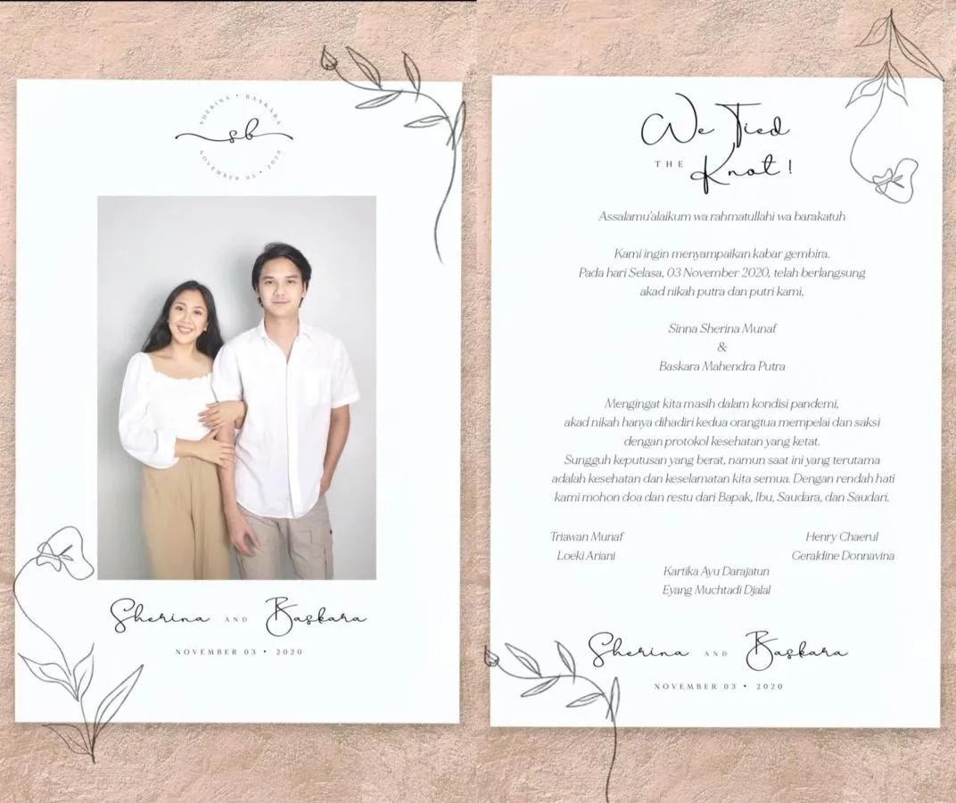Selamat! Sherina Munaf dan Baskara Mahendra Resmi Menikah Hari ini. Sah Jadi Suami Istri! 2