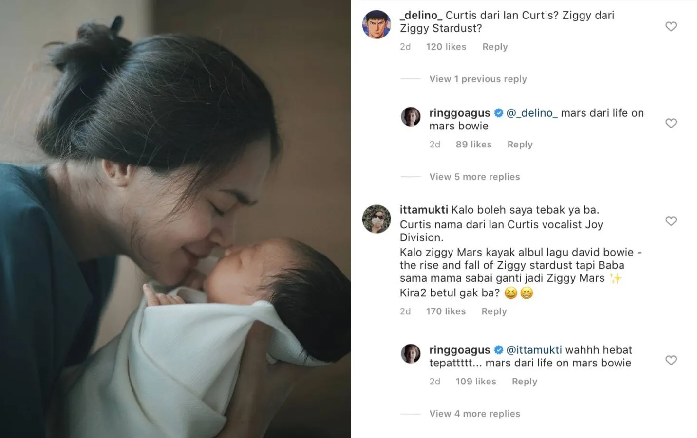 Nggak Kalah Unik dari Bjorka, ini Asal Usul Nama Putra Kedua Ringgo Agus. Tebakan Warganet Tepat! 2