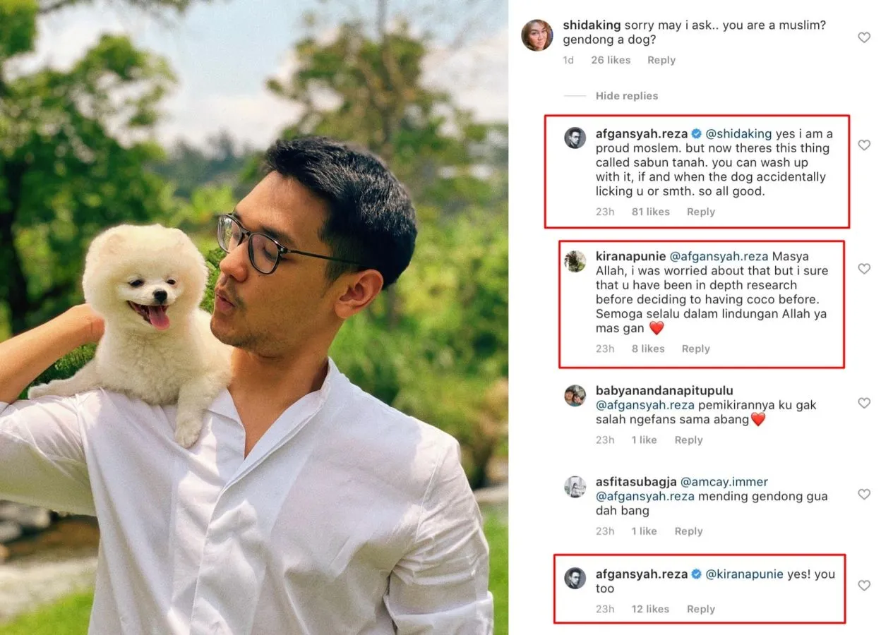 Agamanya Dipertanyakan Lantaran Memelihara Anjing, Begini Jawaban Tegas Afgansyah Reza 2
