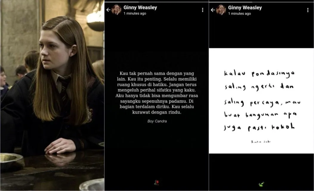 Jika Harry Potter dkk. Main Medsos, Mungkin Begini Isi Story WhatsApp Mereka. Penyihir Update Status! 16