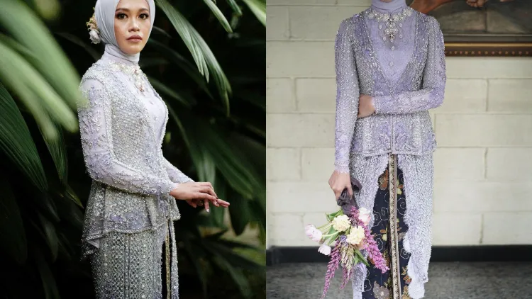 7 Ide Kebaya Lamaran Terbaru Nuansa Ungu Muda. Yang Suka Warna Pastel Lembut Gini, Cek nih! 10