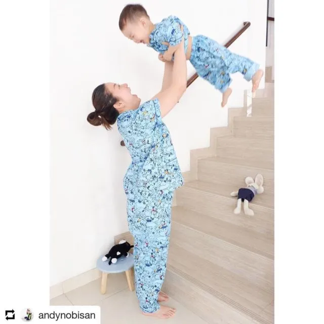 Rekomendasi 6 Olshop Piyama Couple Ibu dan Anak. Tetap Cantik dan Lucu Meski Selalu di Rumah! 8