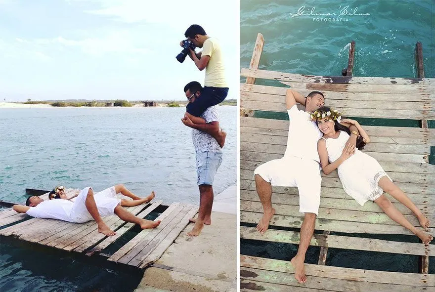 10 Potret Perjuangan Gigih Para Fotografer Pre-wedding. Rela Jungkir Balik Demi Hasil Terbaik! 11