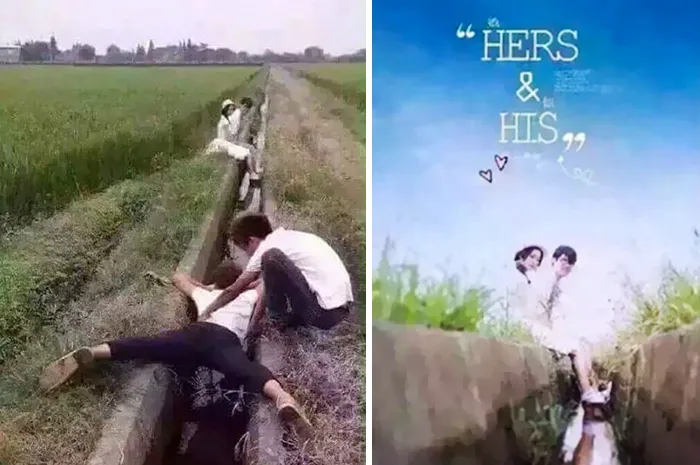 10 Potret Perjuangan Gigih Para Fotografer Pre-wedding. Rela Jungkir Balik Demi Hasil Terbaik! 18