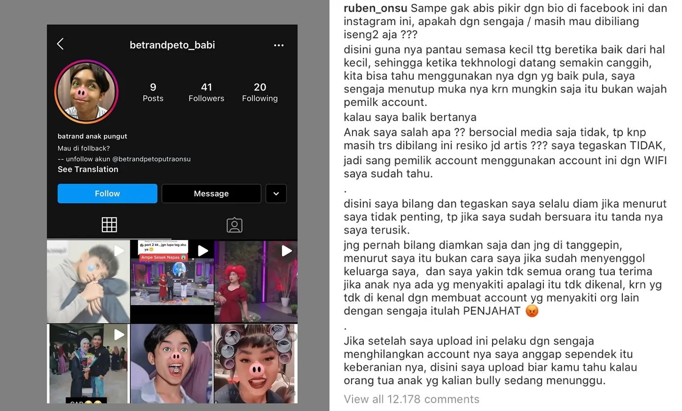 Ruben Onsu Kembali Temukan Akun Penghina Anaknya, Rekan-Rekan Artis: Jangan Kasih Ampun! 3
