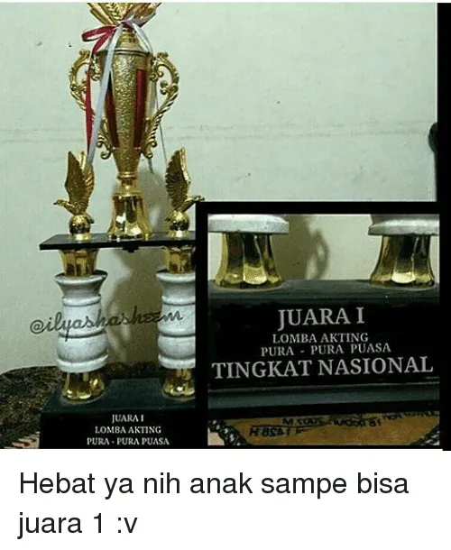 11 Piala Kocak dari Lomba yang Sebenarnya Nggak Penting-Penting Amat. Juara Nggak Bikin Bangga 19