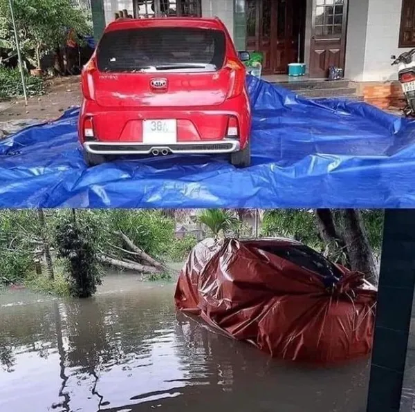 11 Potret Mitigasi Bencana Paling Lawak Saat Banjir Melanda. Gambaran Orang Kelewat Santai nih 12