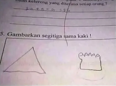 11 Jawaban Ngaco Bocah Kecil di Lembar Ujian. Ini Kira-Kira Dulu Emaknya Ngidam Apa sih? :D 17