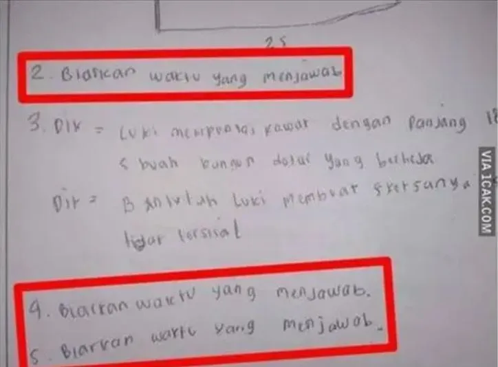 11 Jawaban Ngaco Bocah Kecil di Lembar Ujian. Ini Kira-Kira Dulu Emaknya Ngidam Apa sih? :D 16