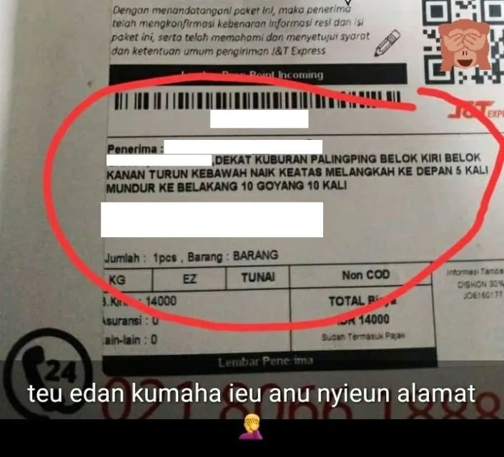 Deretan Alamat Absurd Penerima Paket ini Bikin Kurir Pening dan Darah Tinggi. Sabar, Bwang~ :D 18