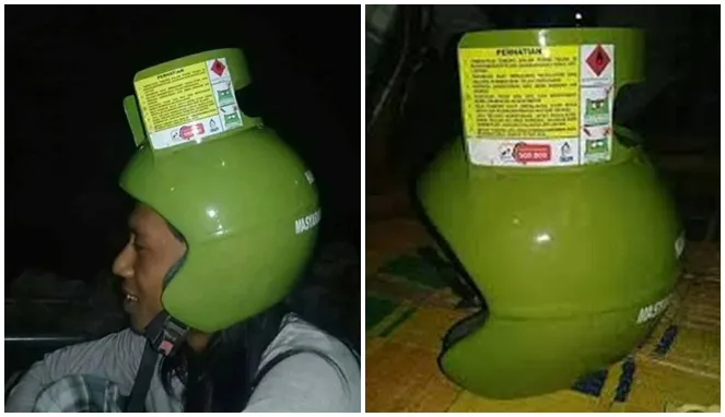 11 Potret Nyeleneh Pemanfaatan Tabung Gas Elpiji. Bercandaannya Serem Banget sih? :( 18
