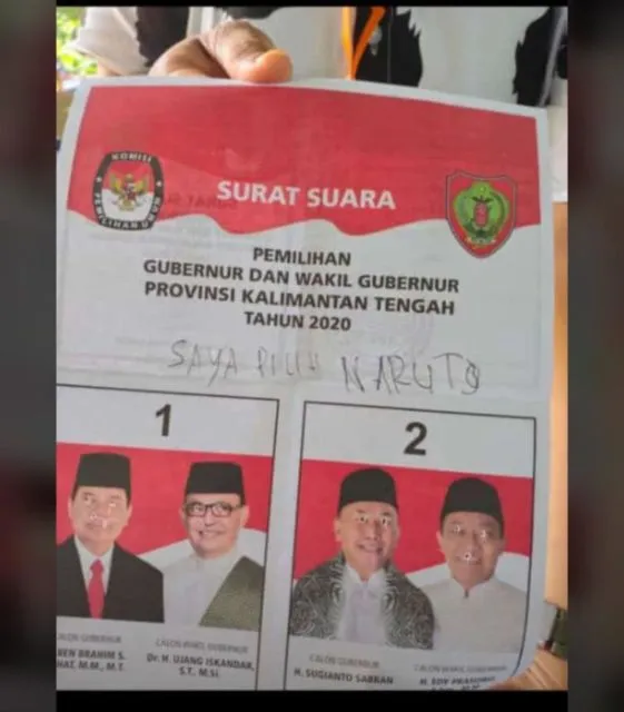 11 Potret Kertas Suara ini Bukti Bahwa Publik Udah Jengah dengan Pilkada di Tengah Pandemi. Hash~ 16