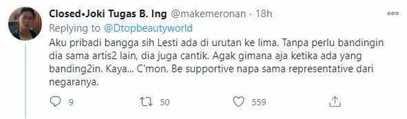 Lesti Kejora Masuk Top 5 Most Beautiful Women, Warganet Heboh. Singgung Soal Standar Kecantikan 11