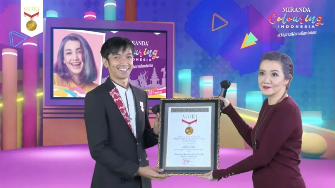 Miranda Colouring Indonesia: Pecahkan Rekor MURI Ajak Masyarakat Mewarnai Rambut Sendiri di Rumah 1